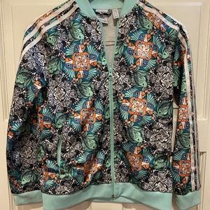 Adidas Track Jacket Parrot Zebra Fish Tropical M